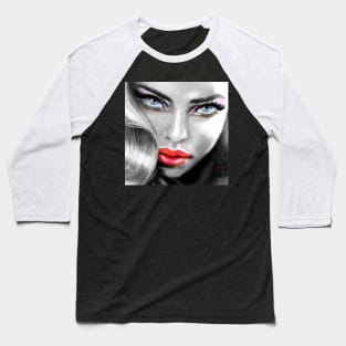 Blue Eyes Sensual sw Baseball T-Shirt